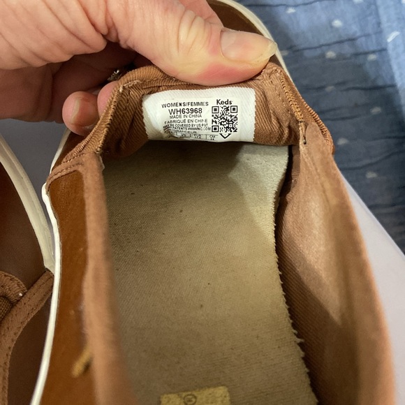 Women’s KEDS DOUBLE DECKER SLIP ON SNEAKER. SIZE 7 COGNAC LEATHER  STYLE WH63968 - Picture 5 of 10